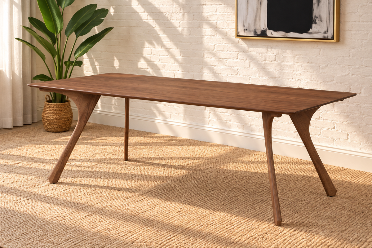 Tanner Dining Table in Natural Walnut