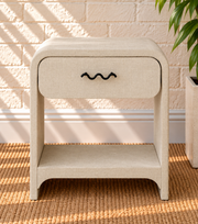 Thiago Nightstand with Drawer in Greige