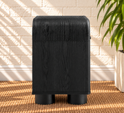 Vivienne One Drawer Nightstand in Charcoal