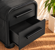 Vivienne Two Drawer Nightstand in Charcoal