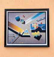 Vintage Post Modern Abstract Painting