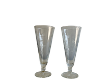 Vintage Polka Dot Flute Glass