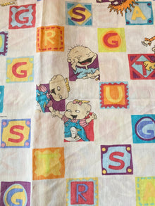 Vintage Rug Rats Twin Flat Sheet