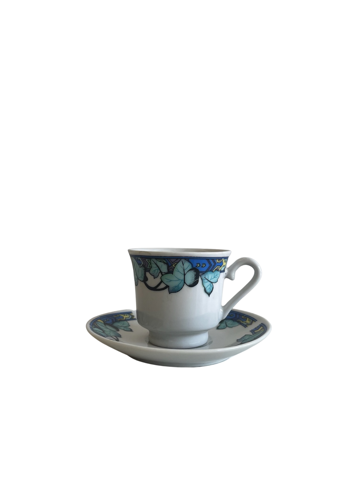 Set of 5 Azul plant Tea cup