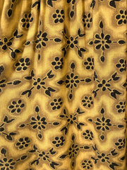 Gold and Black Floral Comfy Pants (22W)