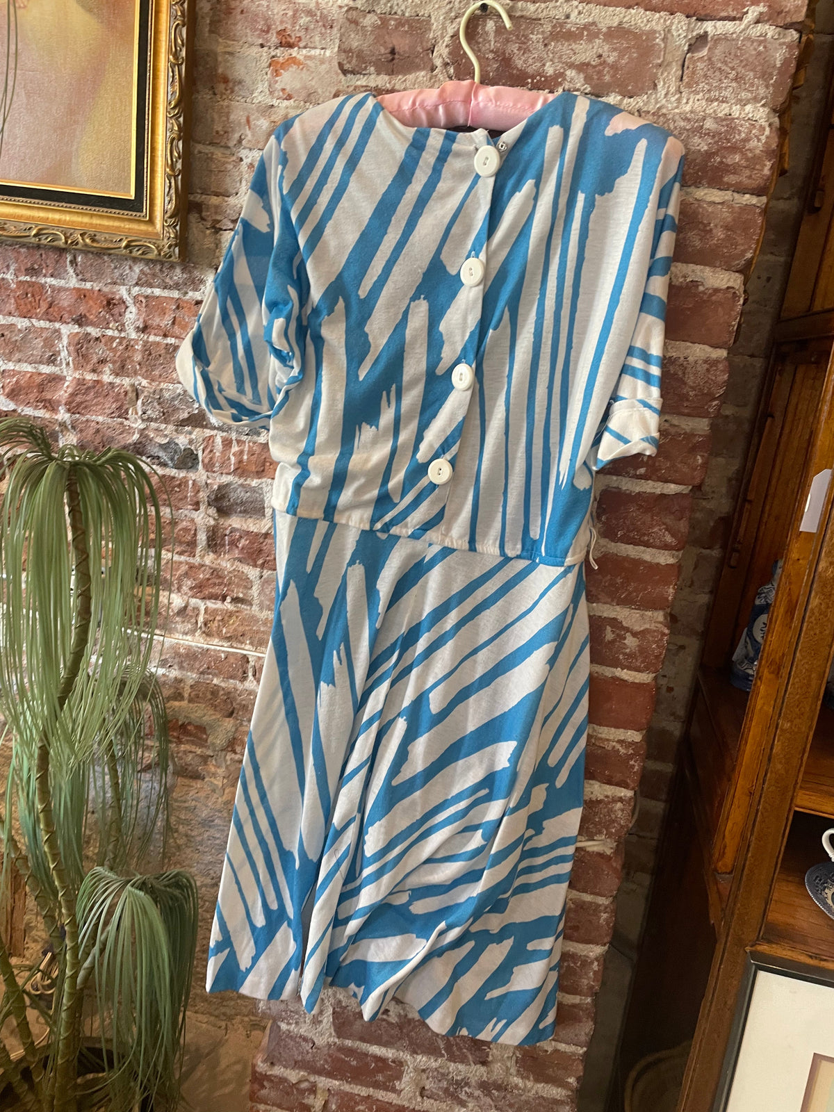 Blue and White Saved by the Bell dress