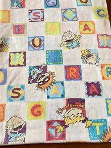 Vintage Rug Rats Twin Flat Sheet