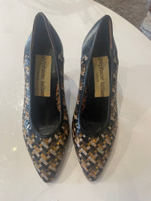Vintage Stephane Kelian Gold Woven Heels (S6.5)