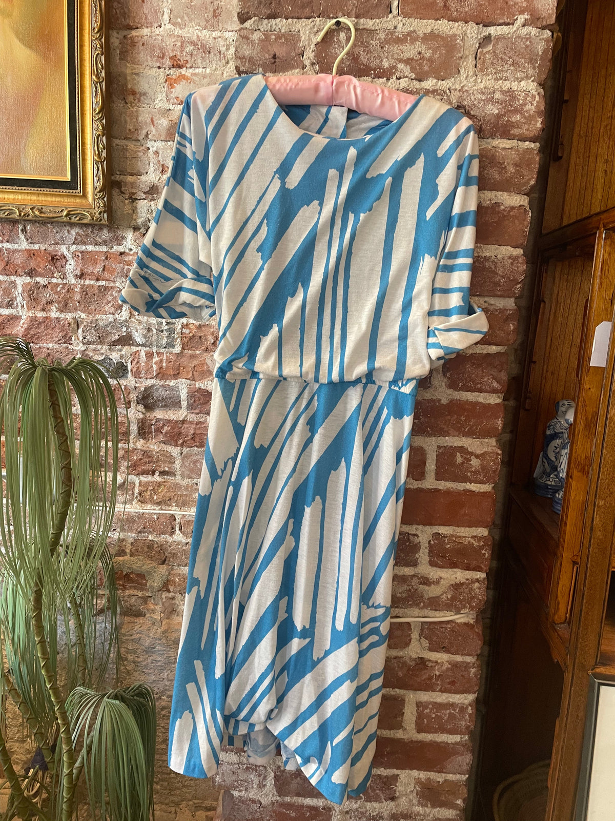 Blue and White Saved by the Bell dress