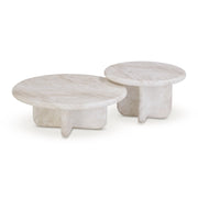 Juju 2-Piece Faux Marble Indoor/Outdoor Nesting Coffee Table Set