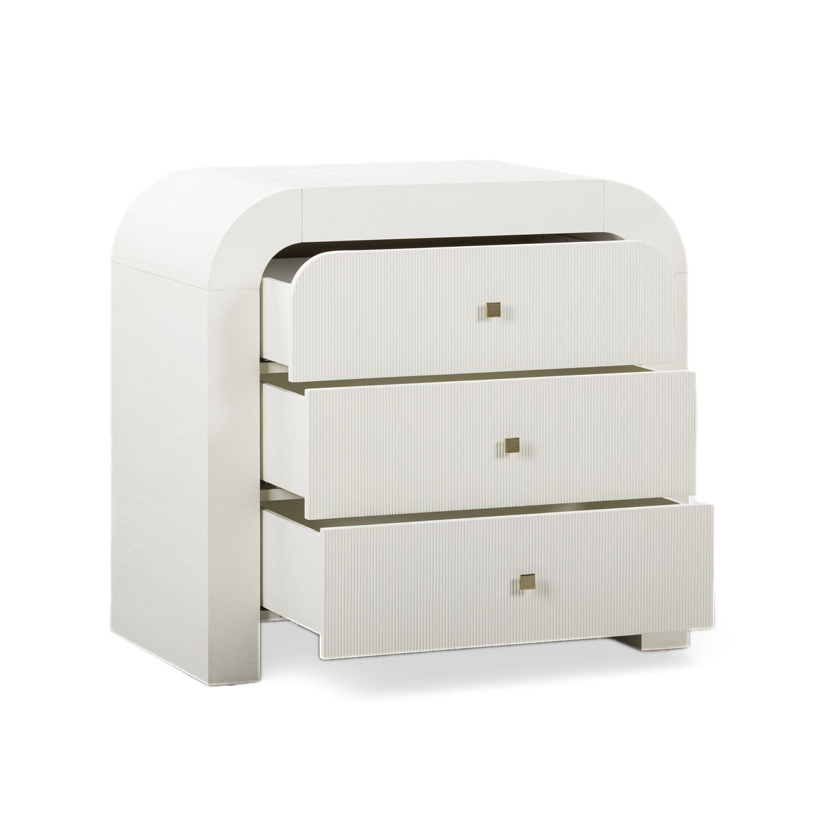 Hump 38" Arched 3-Drawer Bedside Chest