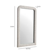 Heidi 43"X78" Upholstered Oversized Floor Mirror