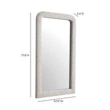 Heidi 43"X78" Upholstered Oversized Floor Mirror