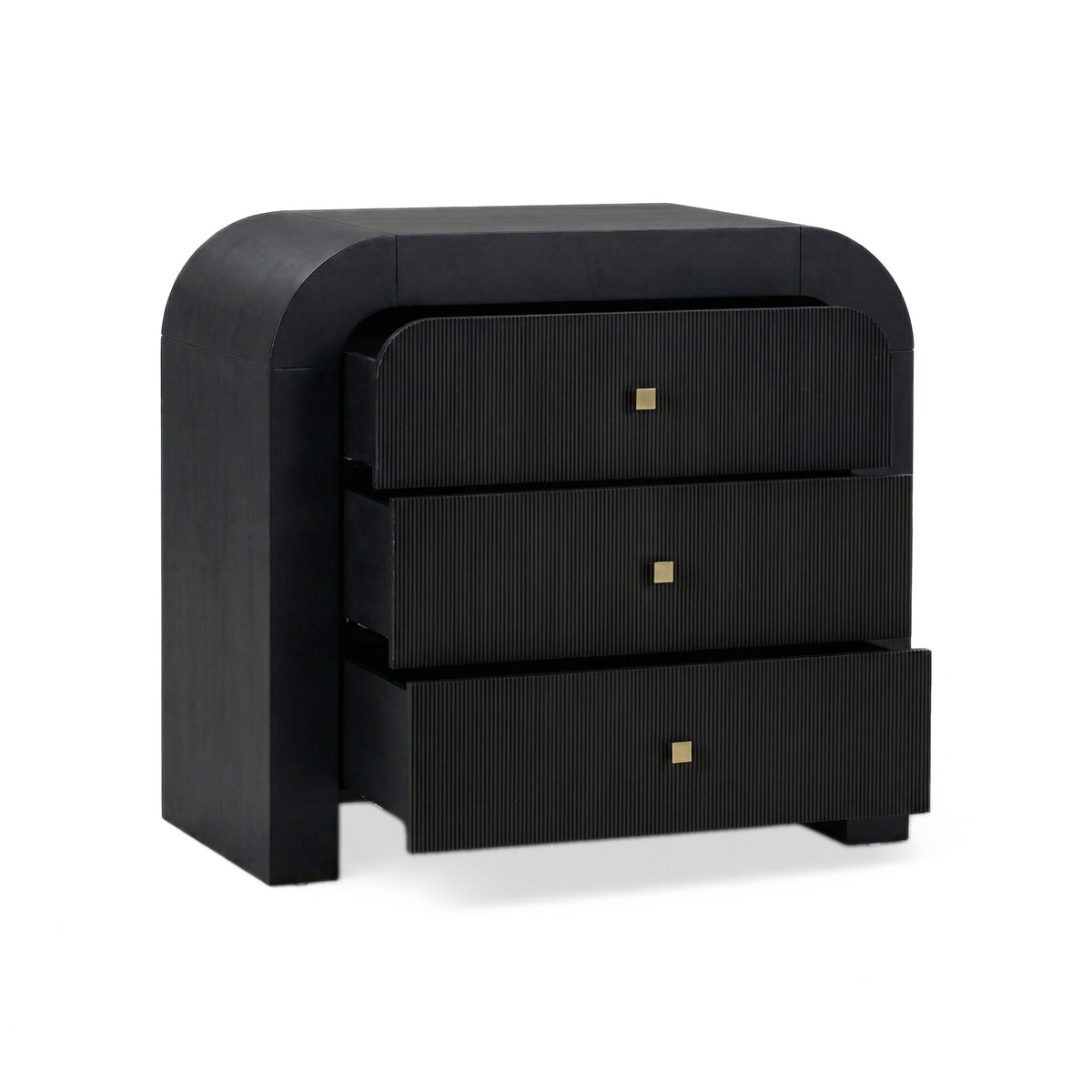 Hump 38" Arched 3-Drawer Bedside Chest