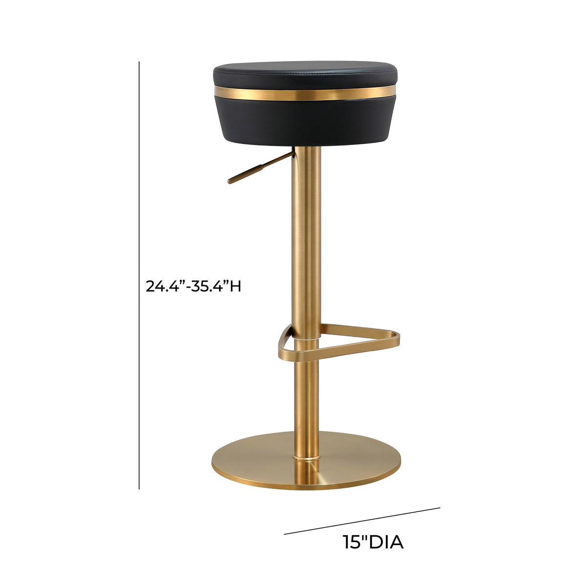 Astro Performance Vegan Leather Adjustable Stool