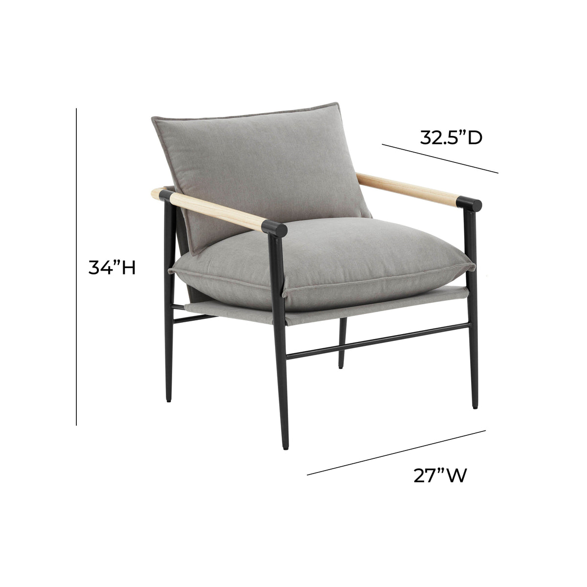 Cali Performance Fabric Accent Chair