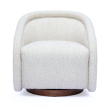 Clarke Cream Performance Boucle Swivel Accent Chair