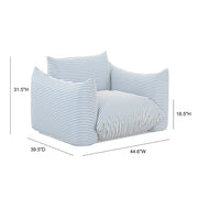 Saint Tropez Stuffed Indoor/Outdoor Armchair