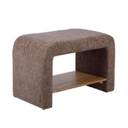Alvie Railroad Chenille Storage Side Table