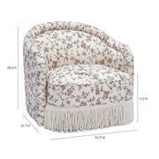 Pamela Tasseled Lounge Accent Chair
