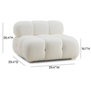 Calliope Performance Modular Armless Chair