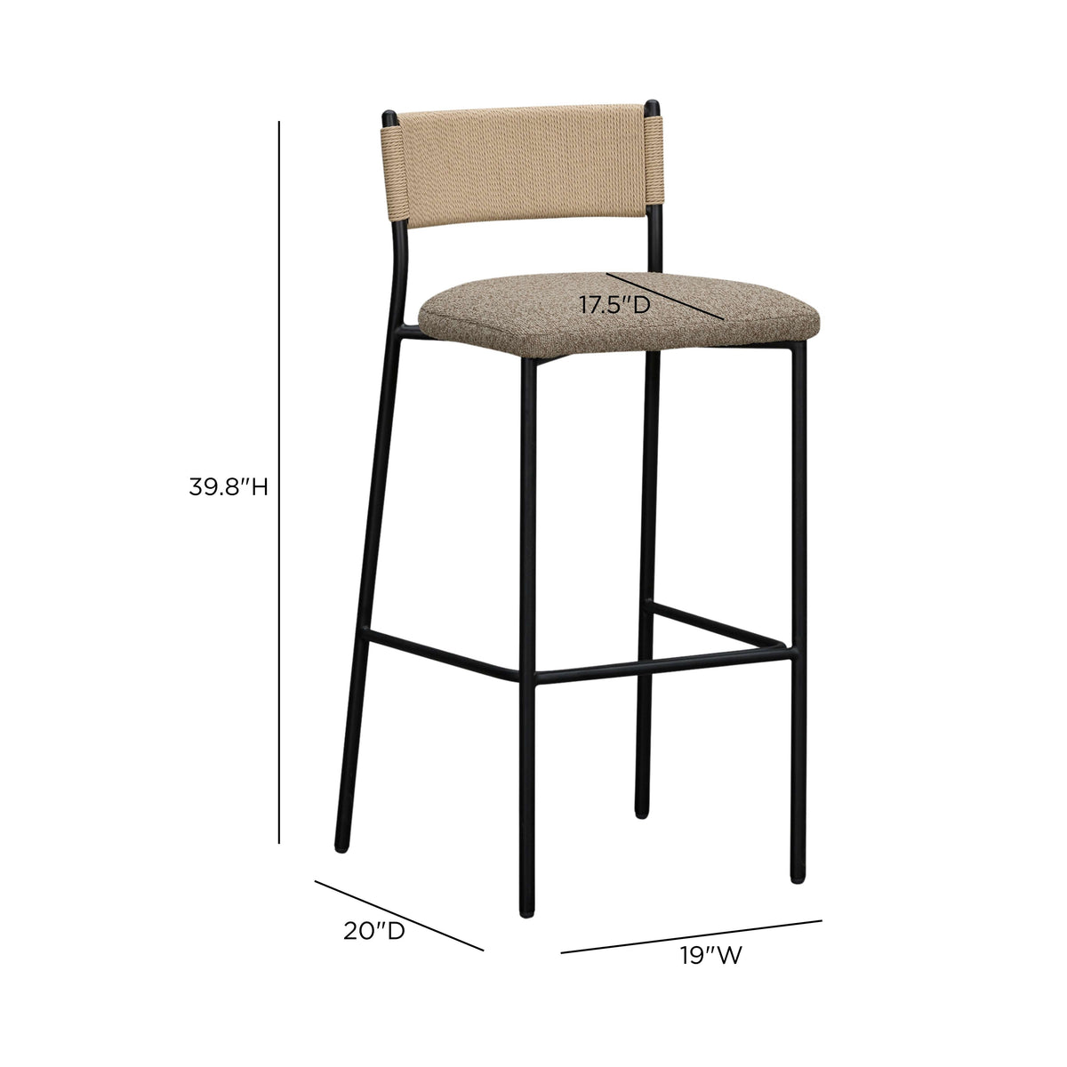 Celine Boucle Bar And Counter Stool