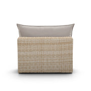 Cali Performance Fabric & Wicker Outdoor Armless Chair
