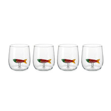 Fishy Water Glass - Set of 4