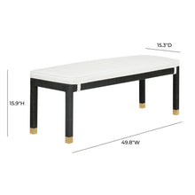 Amara 50" Rattan Bench