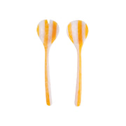 Lolly Striped Resin Salad Serving Spoons