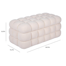 Anita 39" Faux Shearling Storage Bench With Reversible Tray Top