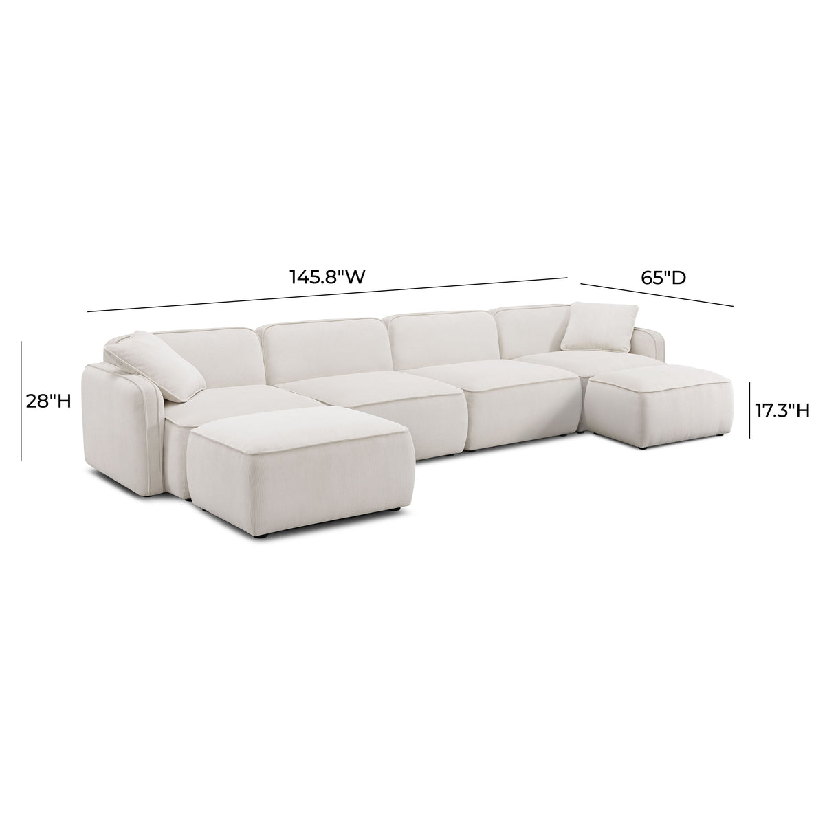 Travie 6-Piece Modular U-Sectional