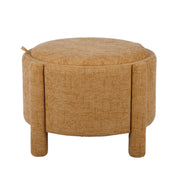 Bellamy Railroad Chenille Storage Stool With Reversible Tray Top