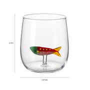 Fishy Water Glass - Set of 4