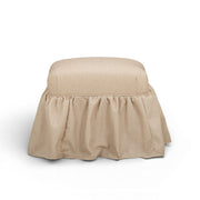 Gertrude Performance Linen Skirted Ottoman
