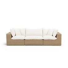 Cali 120" Performance Fabric & Wicker Outdoor Sofa