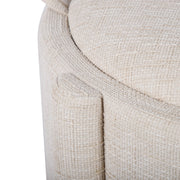 Bellamy Railroad Chenille Storage Stool With Reversible Tray Top