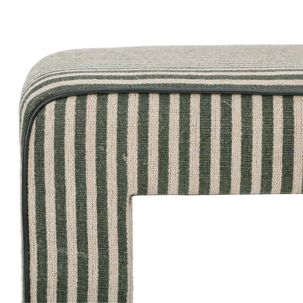 Byron Square Cotton Jute Ottoman