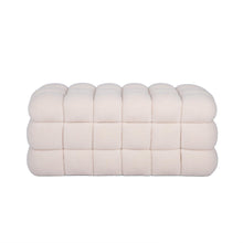 Anita 39" Faux Shearling Storage Bench With Reversible Tray Top