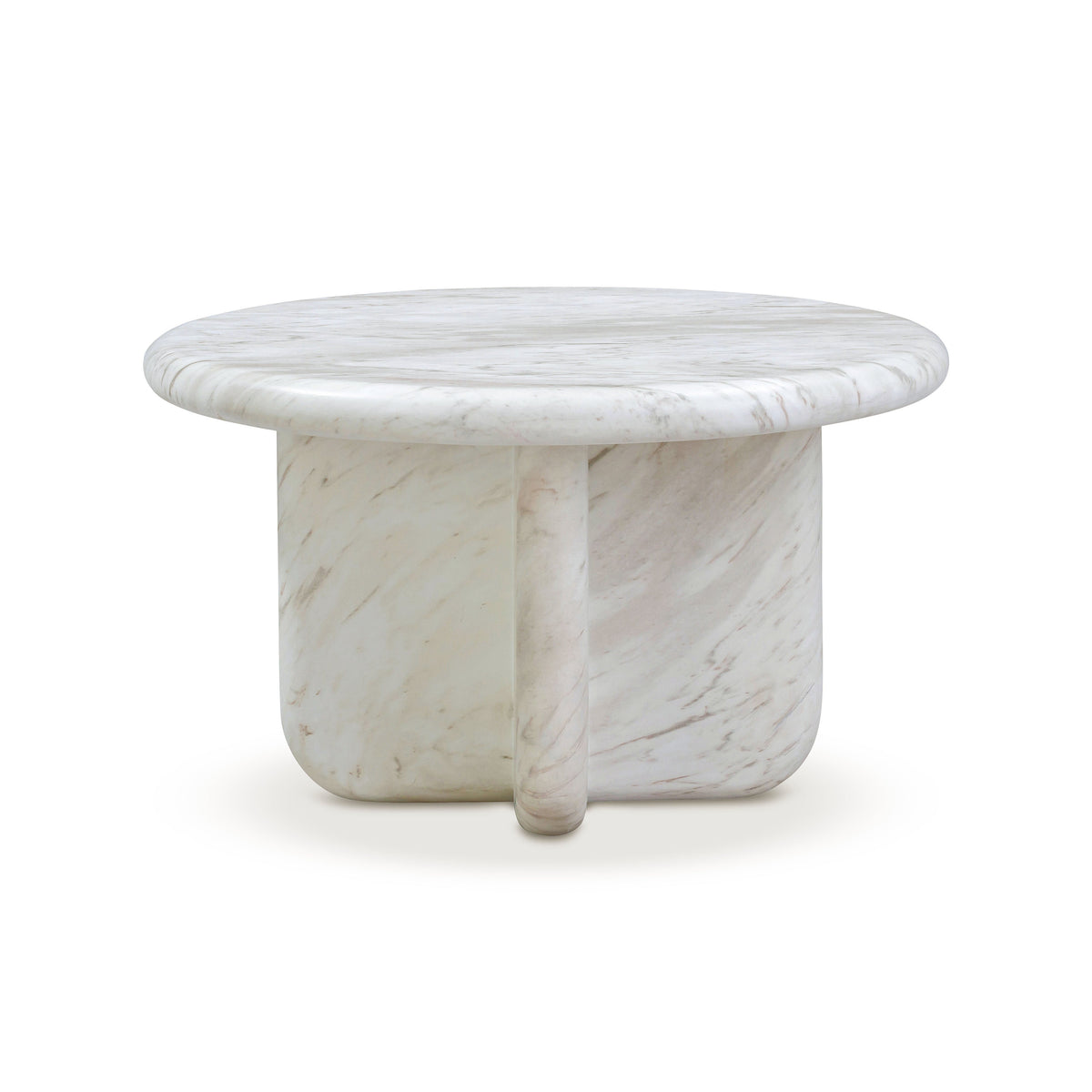 Juju 2-Piece Faux Marble Indoor/Outdoor Nesting Coffee Table Set