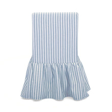 Gertrude Striped Performance Linen Skirted Dining Chair