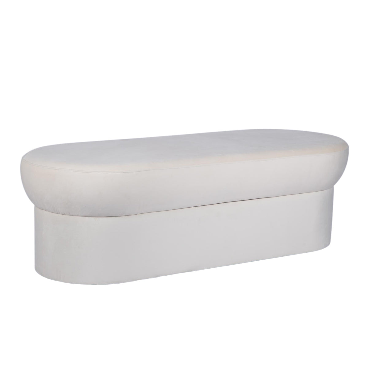 Andrea Performance Velvet Storage Bench (31"-50")