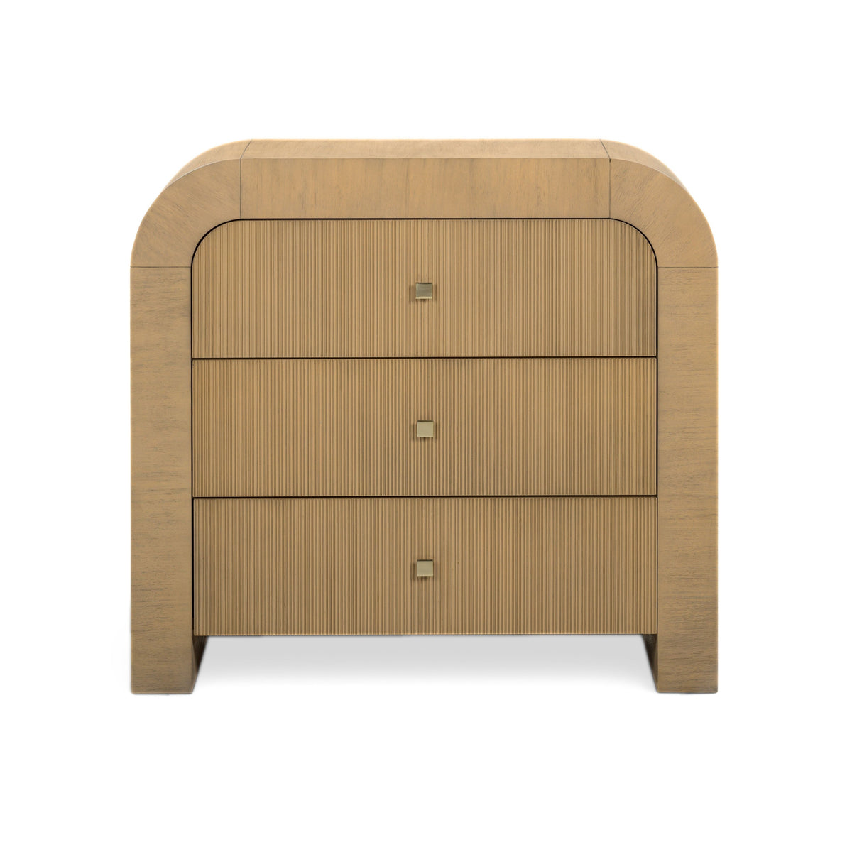 Hump 38" Arched 3-Drawer Bedside Chest
