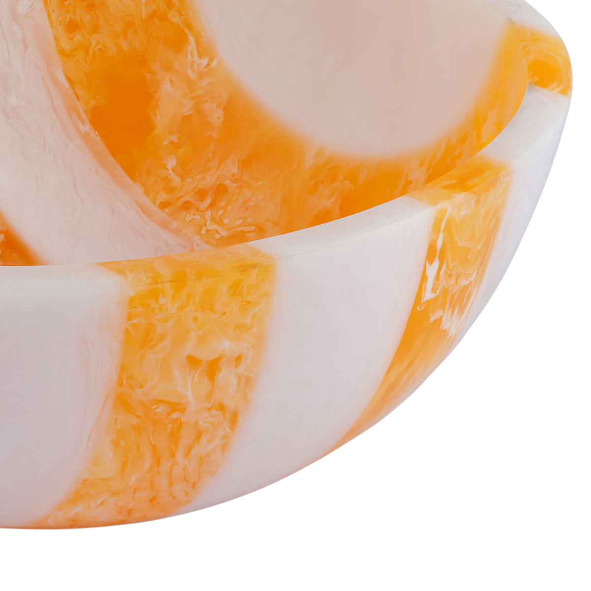 Lolly Striped Resin Salad Bowl