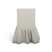 Gertrude Striped Performance Linen Skirted Dining Chair