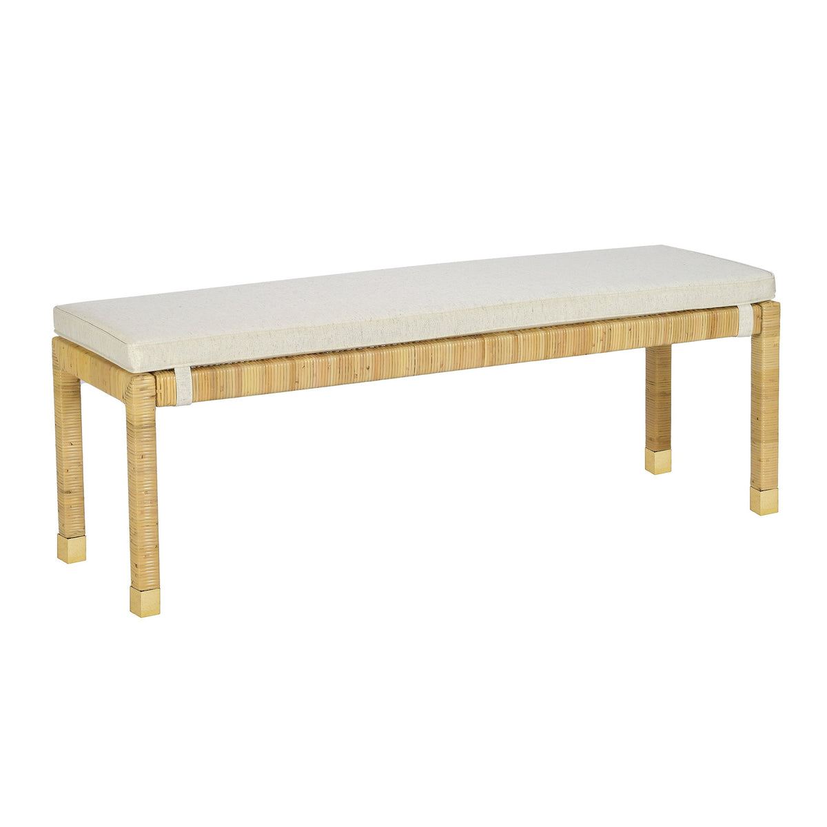 Amara 50" Rattan Bench