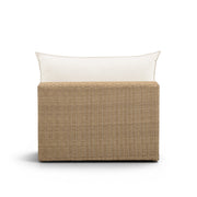 Cali Performance Fabric & Wicker Outdoor Armless Chair