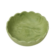 Holly Scalloped Resin Salad Bowl
