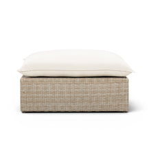 Cali Performance Fabric & Wicker Outdoor Ottoman