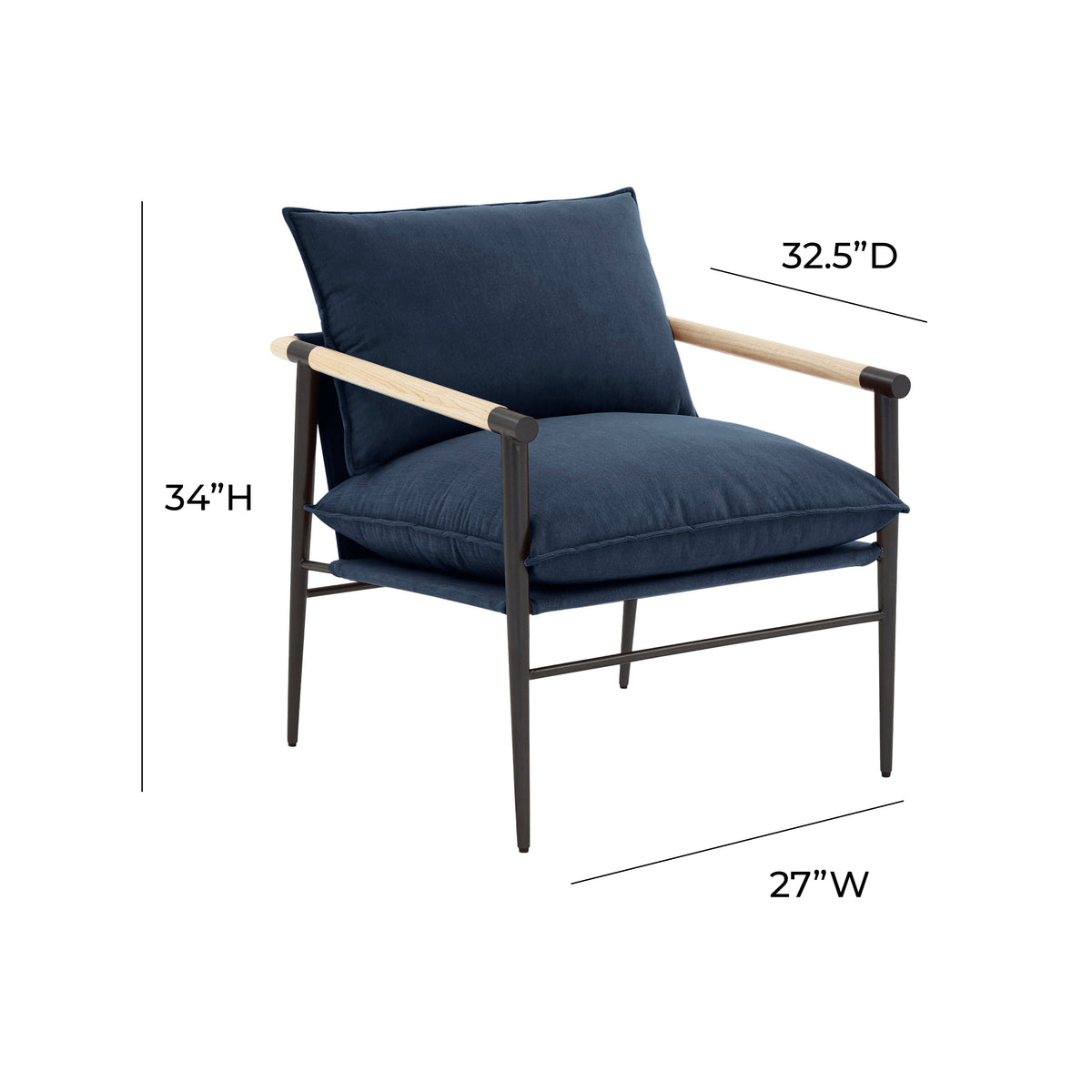 Cali Performance Fabric Accent Chair